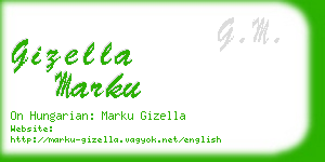 gizella marku business card